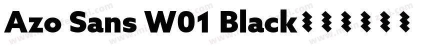 Azo Sans W01 Black字体转换